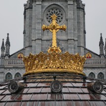 Golden dome of Basilique Notre-Dame-Du-Rosaire